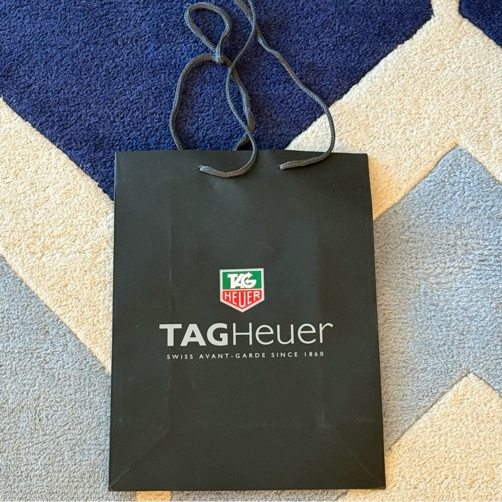 TAG Heuer Classic Logo Vintage Black Shopping Bag